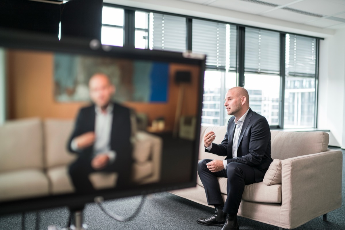 Corporate leadership training session